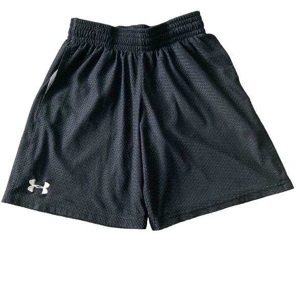 Under Armour Bottoms Under Armour Youth Medium Mesh Shorts Black